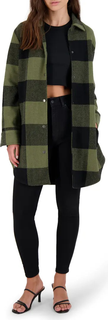 Eldridge Oversize Buffalo Check Shirt Jacket | Nordstrom Rack