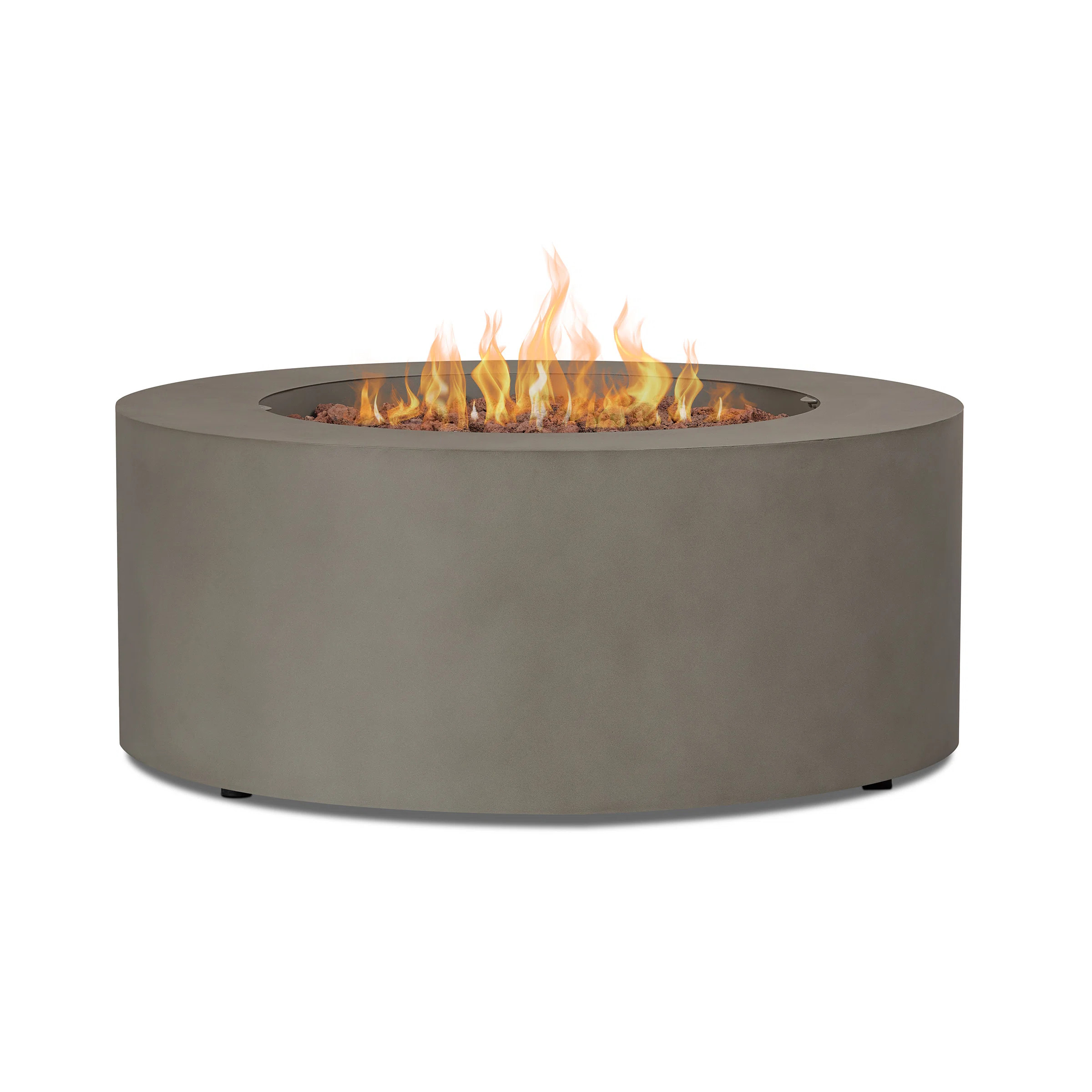 Real Flame AEGEAN 36" Round Steel Propane or Natural Gas Fire Pit Table by Real Flame & Reviews |... | Wayfair North America