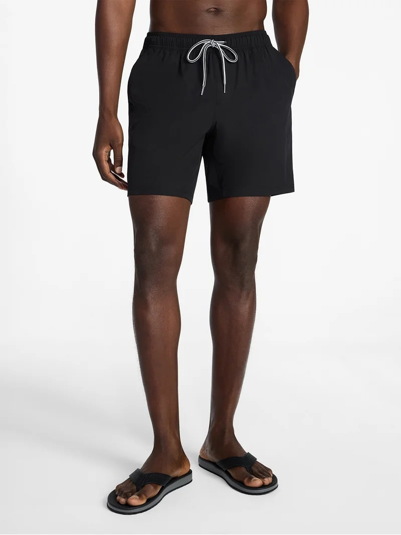 George Men's and Big Men's Performance Lined Swim Trunks, 5" Inseam, Sizes S-3XL | Walmart (US)