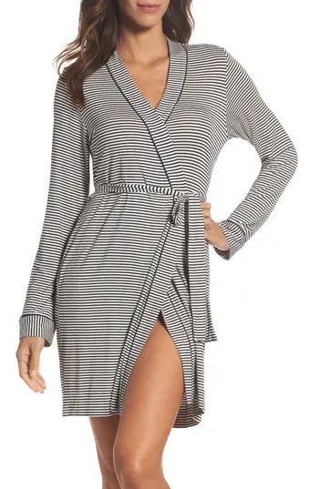 Women's Ugg Aldridge Stripe Short Robe | Nordstrom