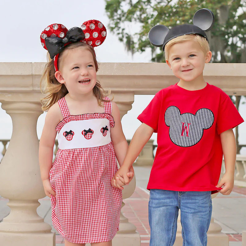 Mouse Ears Red Gingham Cara Dress | Classic Whimsy