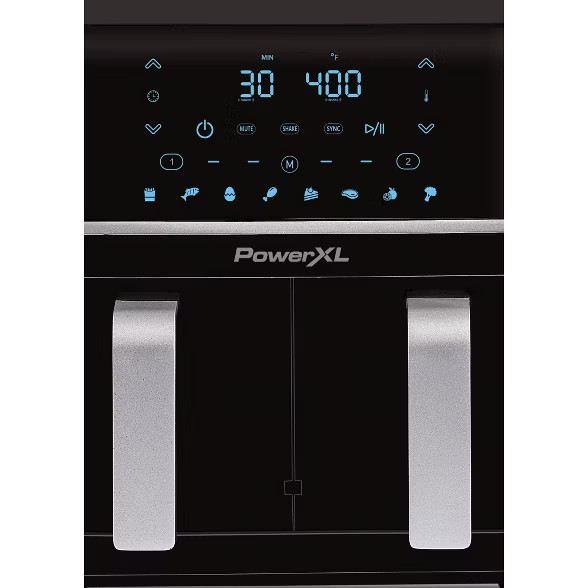 PowerXL 10qt Dual Basket Air Fryer - Black | Target