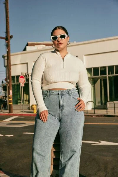 Plus Size Fitted Half-Zip Sweater | Forever 21 (US)