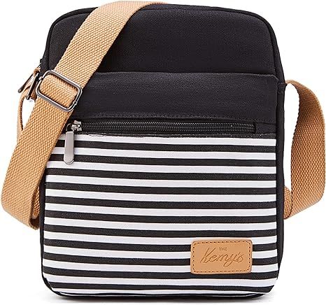 Kemy's Waist bag JLMG8009R Black Stripe Crossbody Purse for Teen Girls Tween Purses for Girls 10-... | Amazon (US)