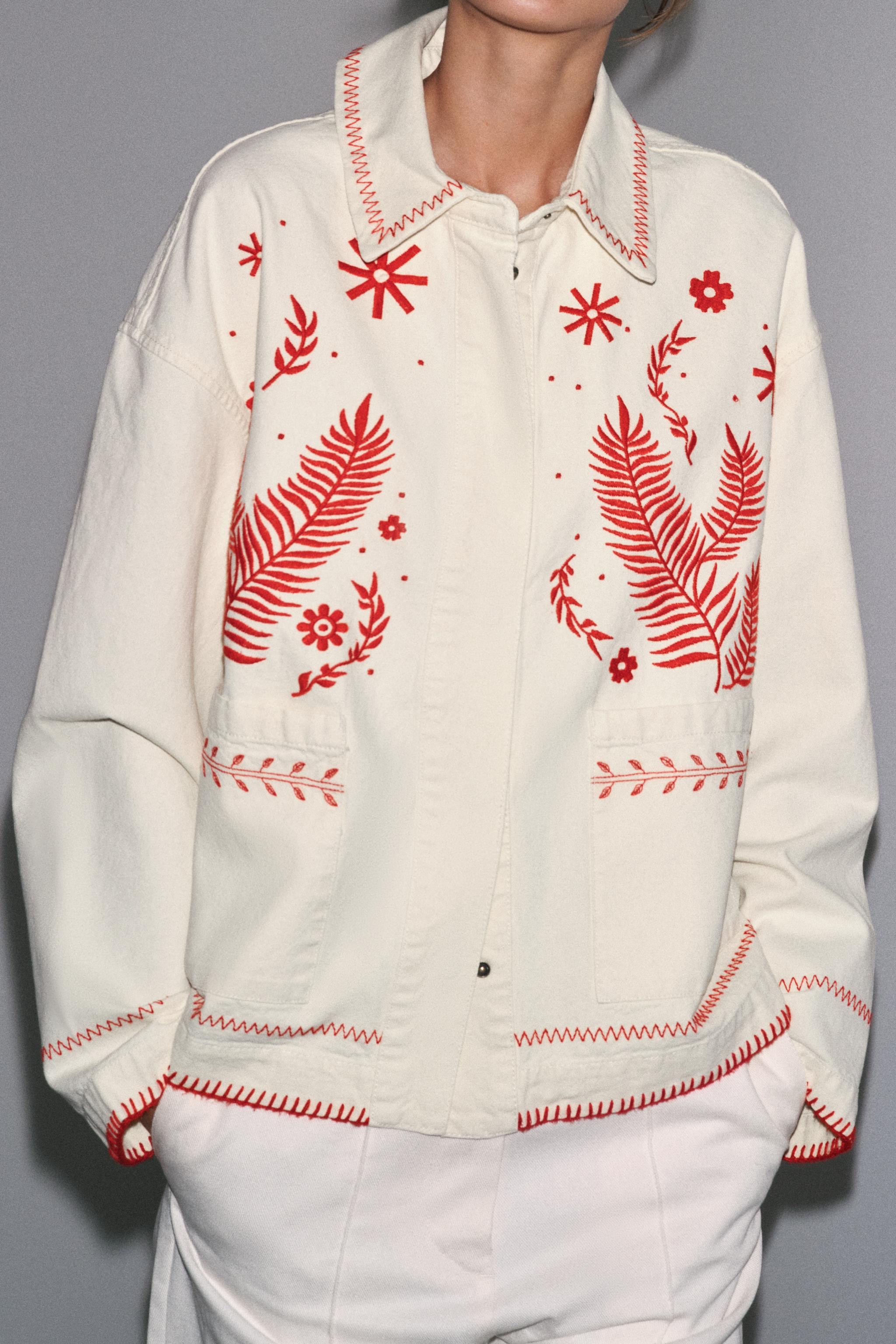 EMBROIDERED OVERSHIRT - ZW COLLECTION | Zara UK