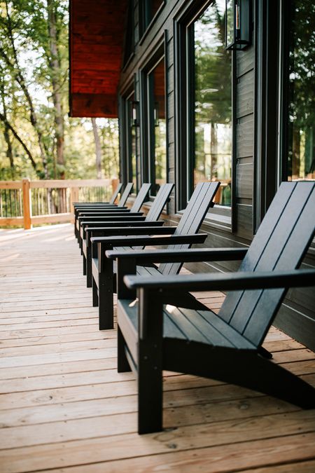Cabin outdoor chairs you can’t miss!

#outdoorchair #blackoutdoorchair #cabin #mountainhouse

#LTKhome #LTKFind