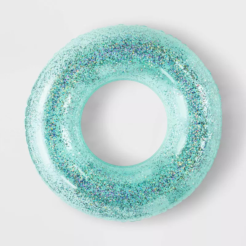 Glitter Tube Pool Float Teal Blue - Sun Squad™ | Target