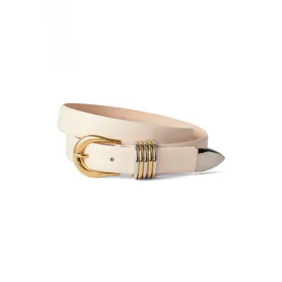 Déhanche Hollyhock Leather Belt in Black/silver/gold at Nordstrom, Size Medium | Nordstrom