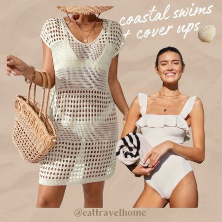 Coastal Swimwear and Cover up to add to your Summer Essentials 🌴🐚🥥 Neutral Colors. 

#swimwear #coverups #totes #hats #sunglasess #coastal #neutral #white #boho #elegant

#LTKtravel #LTKswim #LTKxAnthro