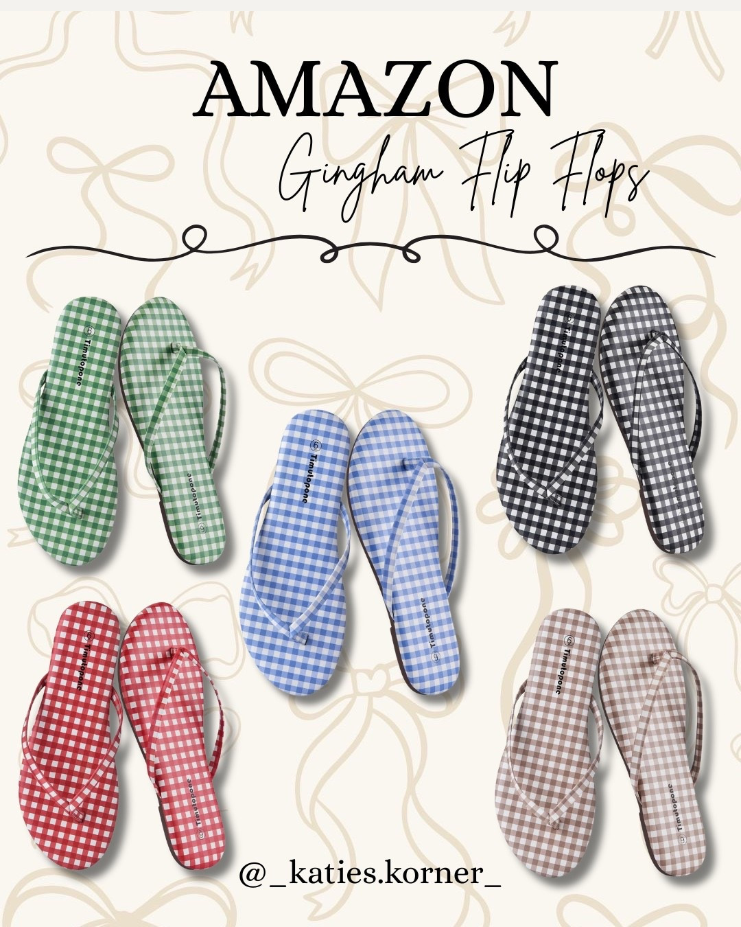 How cute are these gingham flip flops from Amazon 😍 I think I need every color!

#LTKootd #LTKOver40 #LTKSeasonal