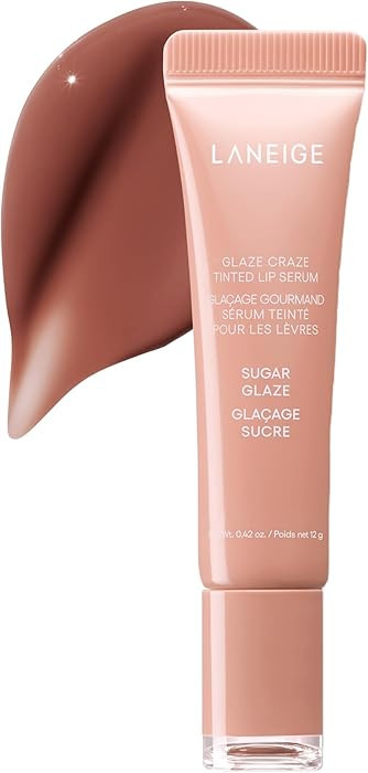 LANEIGE Glaze Craze Tinted Lip Serum: Hydrating Lip Serum for Glossy, Nourished Lips with Plumpin... | Amazon (US)