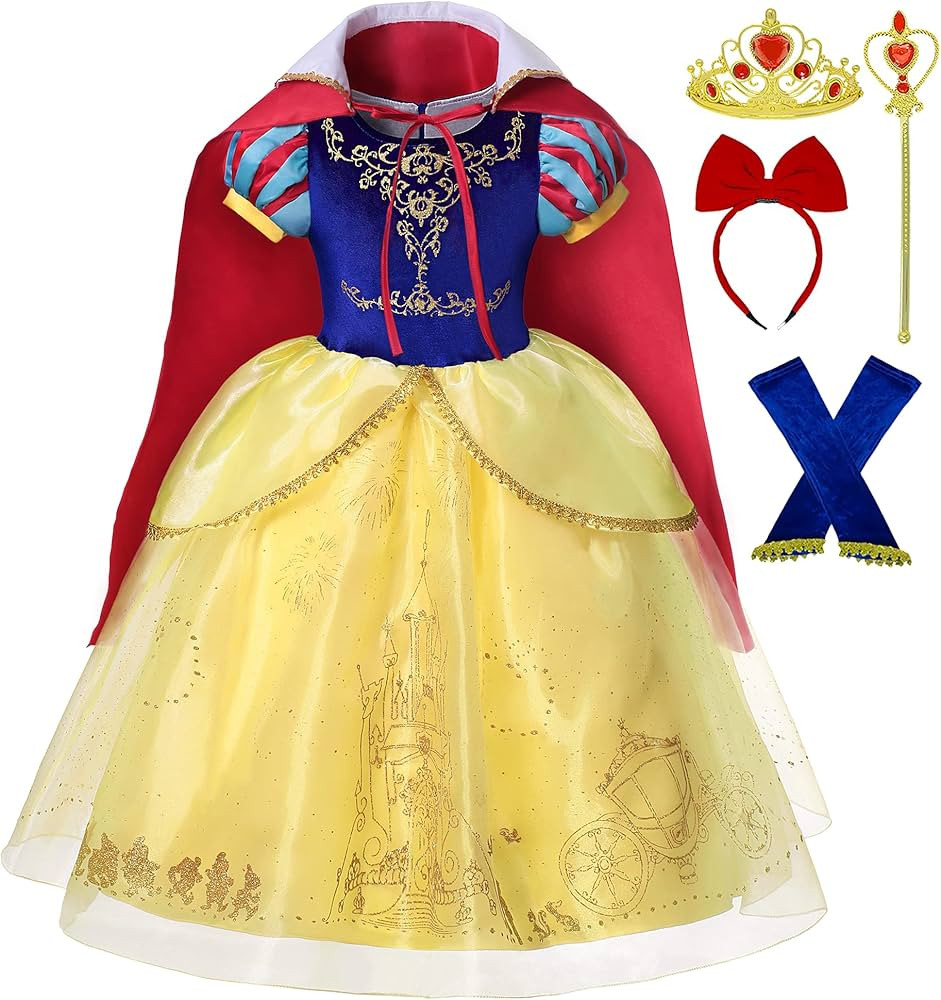 Romy's Collection Girls Princess Costume Cosplay Dress Up for Toddler Girls | Amazon (US)