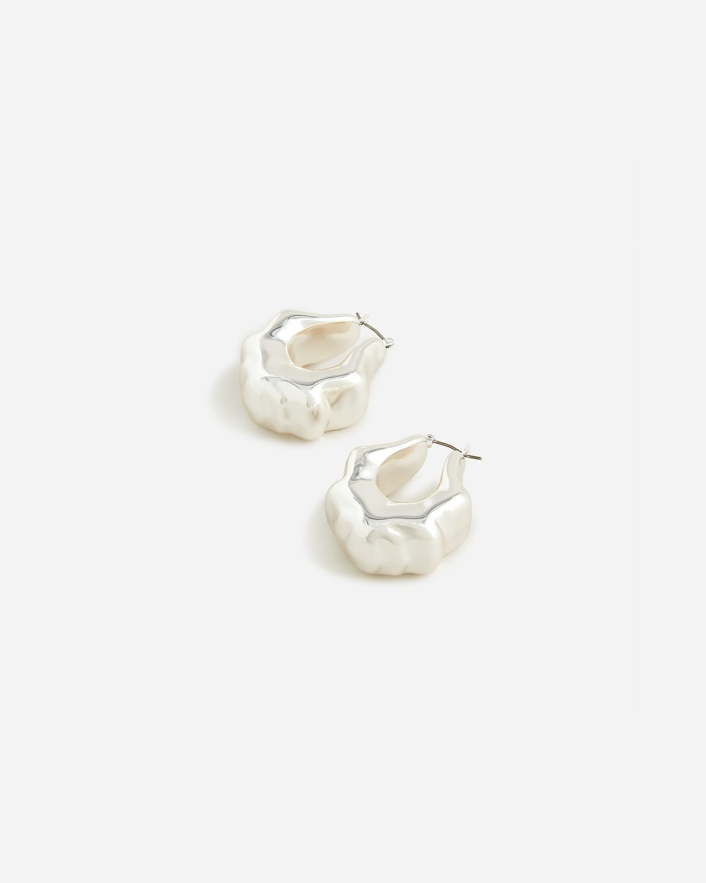 Lightweight sculpted hoop earrings | J. Crew US