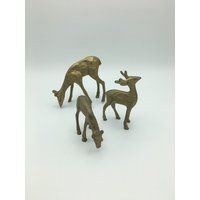 Brass Deer, Set Of 3 | Etsy (US)