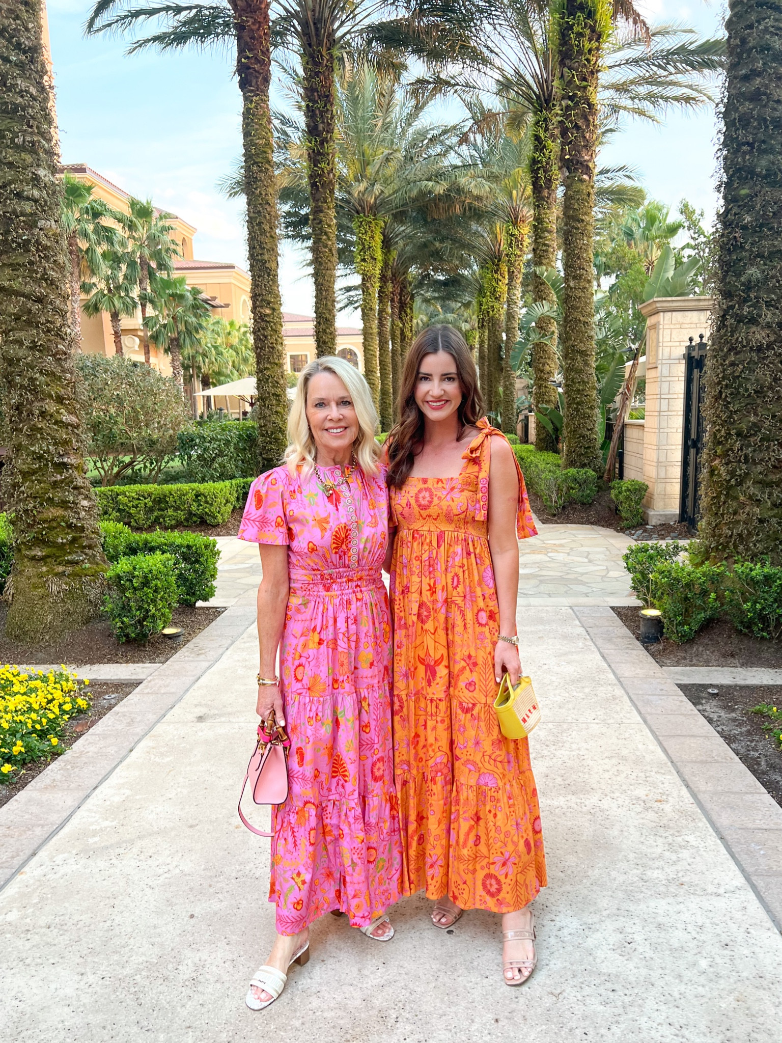 Headed to dinner at Capa at @fsorlando and loving these new dresses from @sheridanfrench 💗🧡 get 15% off with code Bishopandholland15 #fsorlando #disneyworld #fourseasons #sheridanfrench #maxidress #resortwear 

#LTKstyletip #LTKtravel #LTKSeasonal