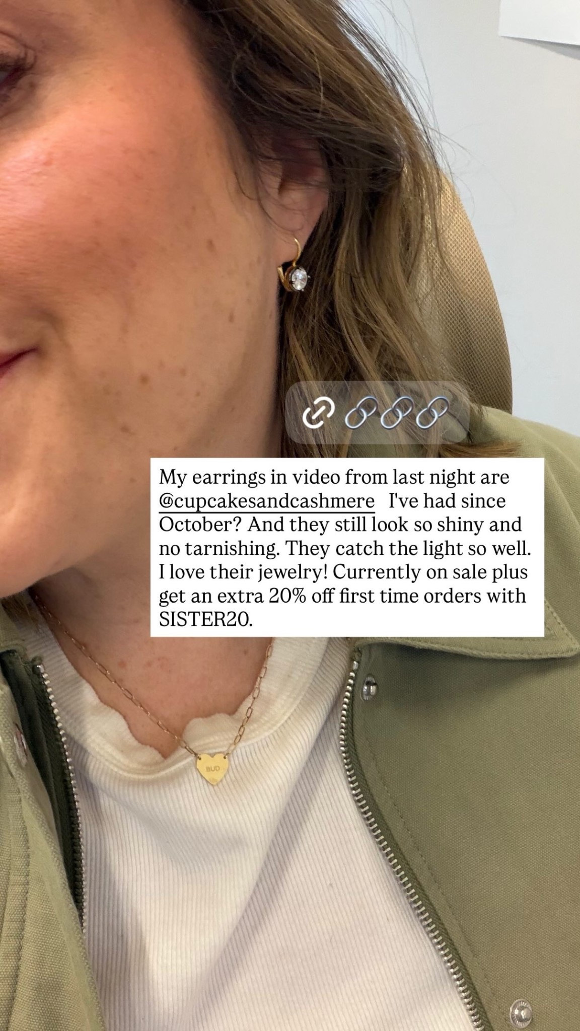 My earrings in video from last night are @cupcakesandcashmere  I've had since October? And they still look so shiny and no tarnishing. They catch the light so well. I love their jewelry! Currently on sale plus get an extra 20% off first time orders with SISTER20.

#LTKSaleAlert #LTKMothersDay #LTKWedding