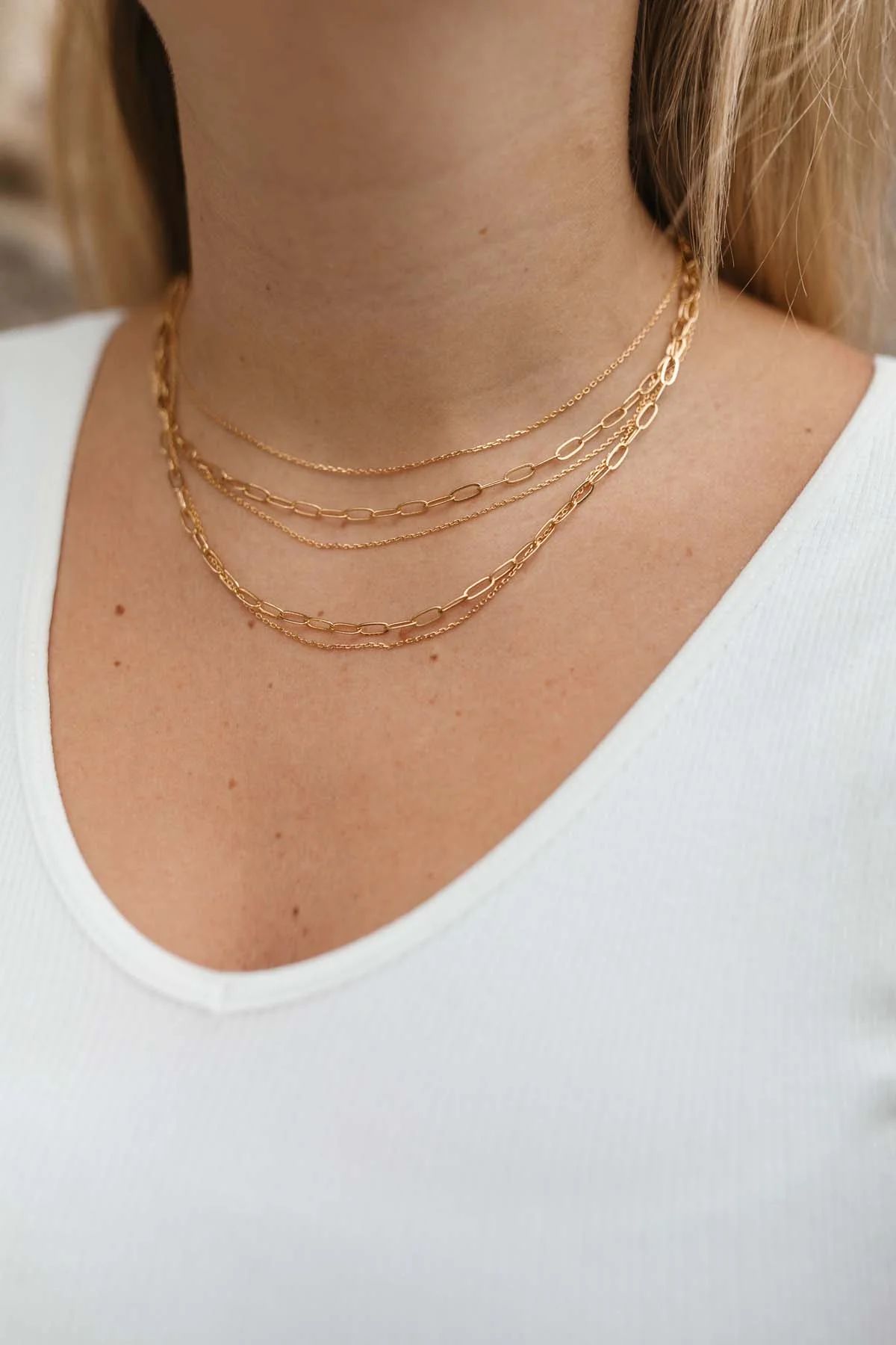 Paperclip Layered Necklace | The Post