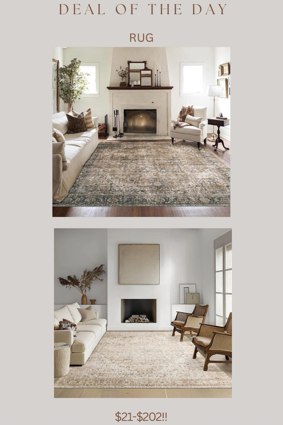 Omg I just found this amazing budget friendly rug on @Amazon!!!!! The 9x12 in both colors is under $202!!! Lots of sizes available 🙌🏻🙌🏻🙌🏻 #founditonamazon #ad #amazon
@amazon

#LTKHome #LTKStyleTip #LTKSaleAlert