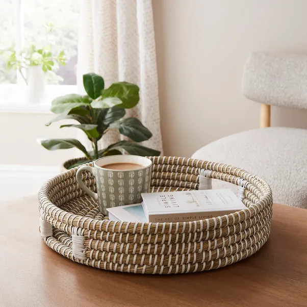 White Wash Tray, 38cm | Dunelm