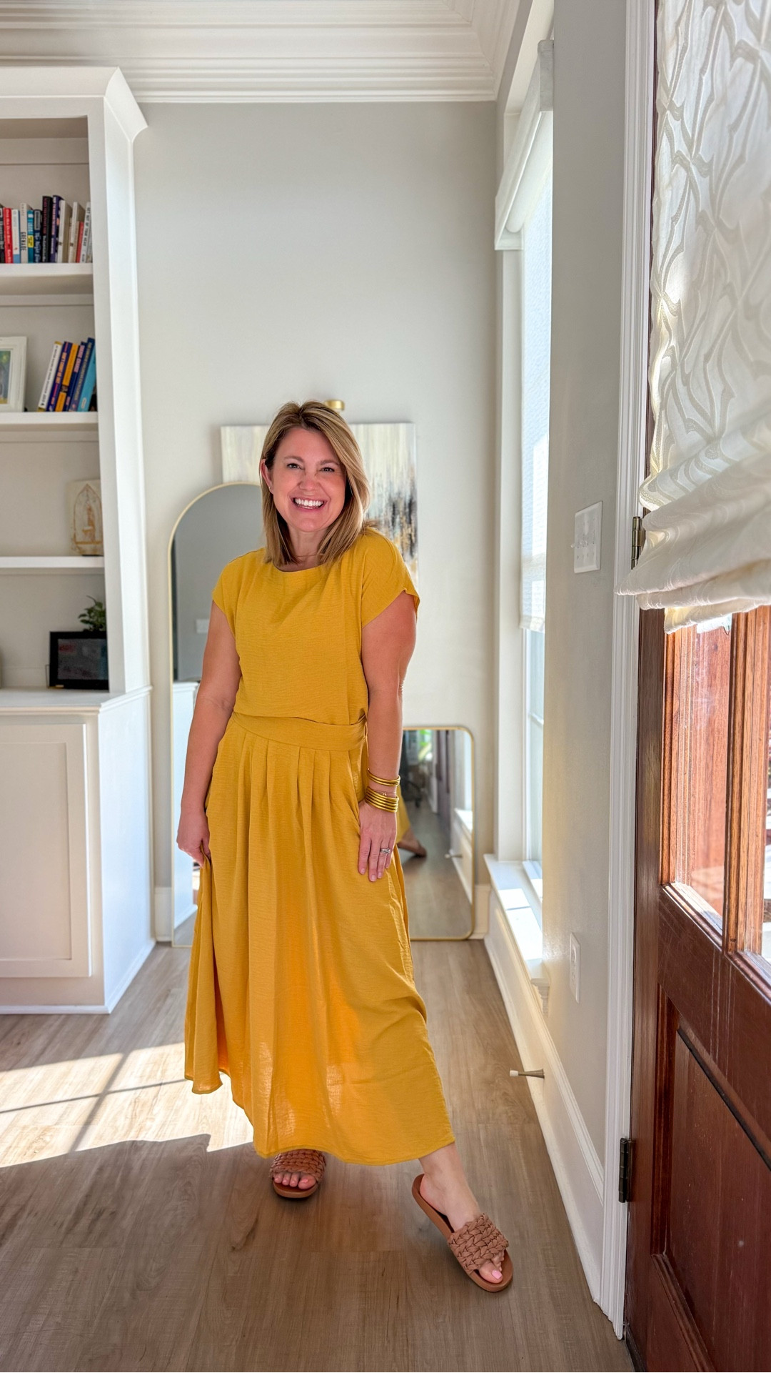 The perfect flowy 2 piece set for the spring and into the summer 🫶🏻 Lightweight and the skirt has pockets! 

I am wearing a size medium, could have sized down to a small to a more fitted look! 

#LTKTravel #LTKOver40 #LTKSeasonal