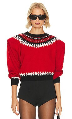 Ronny Kobo Bonnie Sweater in Fairisle Multi from Revolve.com | Revolve Clothing (Global)