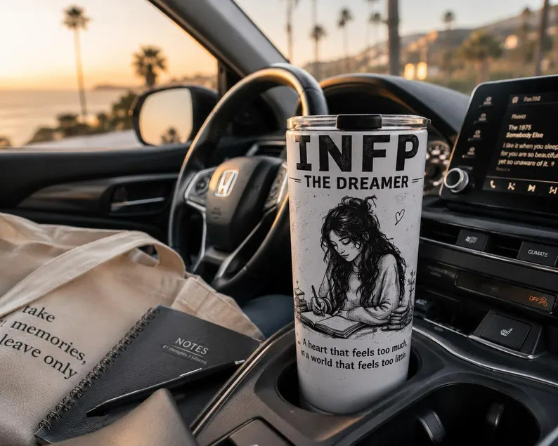 INFP Tumbler The Dreamer | MBTI Gift | Introvert Gift | Personality Type Mug | Coffee Tumbler - E... | Etsy (Global)