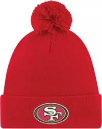 New Era Men's San Francisco 49ers Red Cuffed Pom Top Knit | Dick's Sporting Goods