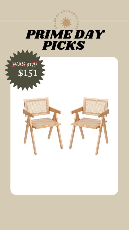 16% OFF SET OF 2 RATTAN CHAIRS!
Sis a chair this deal is so good for these designer chairs! Only 9 left in stock!

#LTKsalealert #LTKFind #LTKxPrimeDay