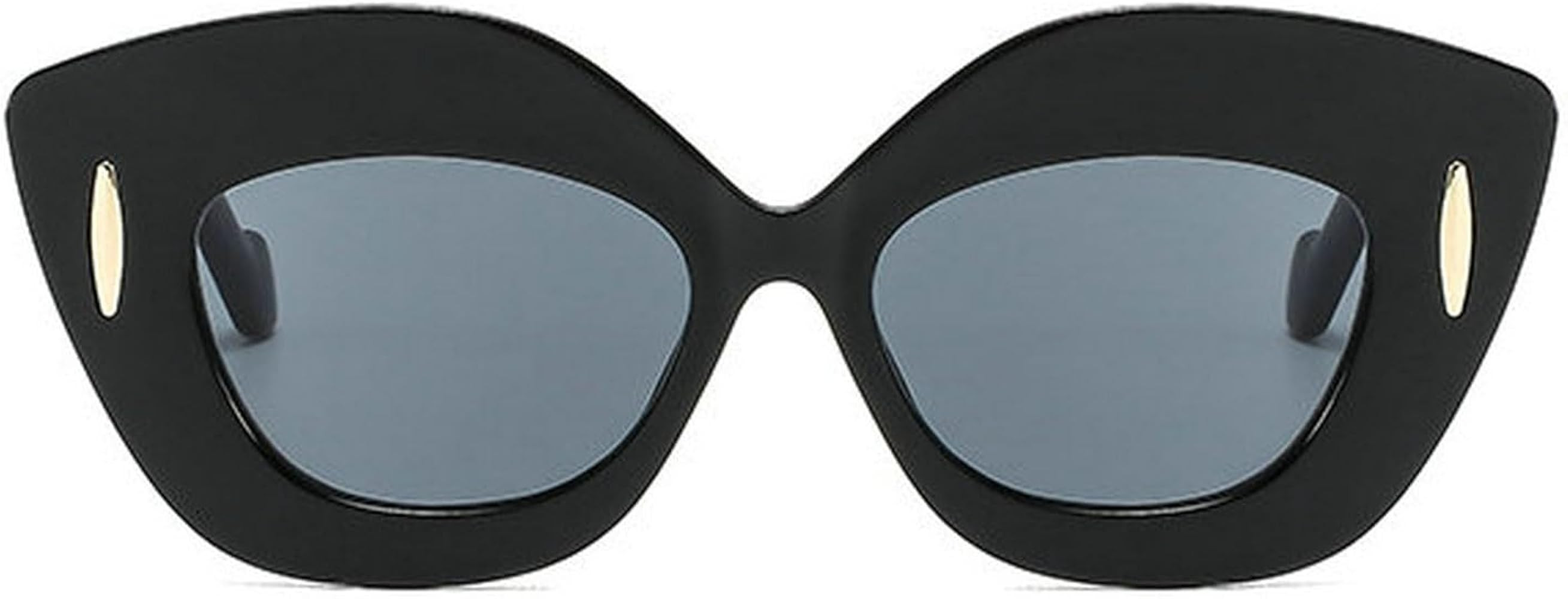 COTIA Fashion Cat Eye Polygon Irregular Sunglasses for Women Men Personality Vintage Rivets Overs... | Amazon (US)