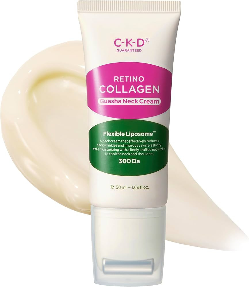 CKD Gua Sha Neck Cream - Retinol Collagen Firming Cream for Neck and Jawline Lifting, Tightening,... | Amazon (US)