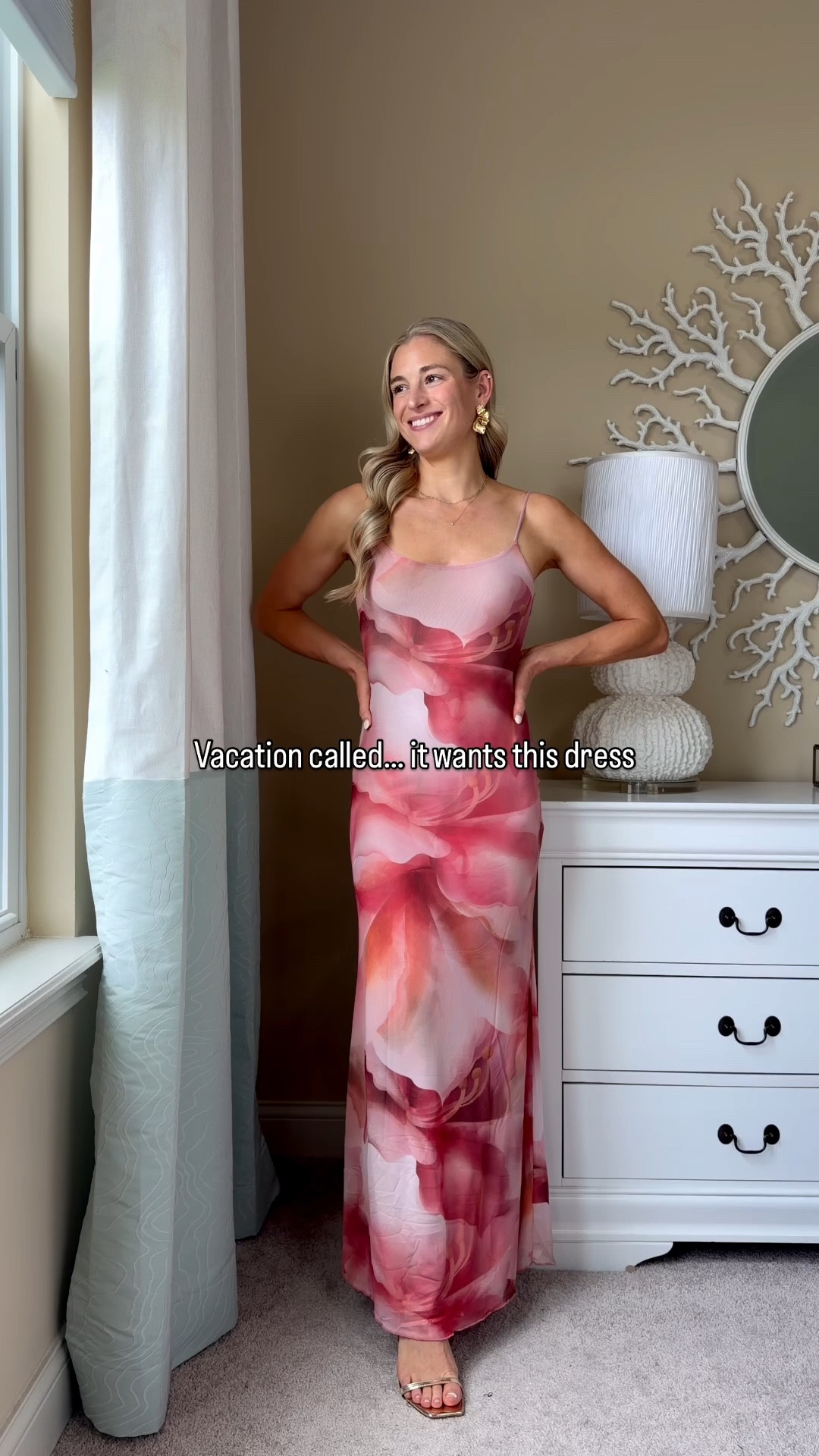 This @12th Tribe dress is STUNNING for vacation! Cannot get over the color 🌸Xs TTS! It’s stretchy and comfortable!🌸🌸🌸🌸🌸🌸🌸🌸🌸🌸🌸🌸🌸 vacation dresses. Vacation dress. Beach vacation dress. Vacation outfits. Vacation outfits beach. Vacation dinner dress. Vacation evening dress. Cruise dinner dress. Cruise evening dress. Summer dress. Wedding guest dresses. Wedding guest dresses. Spring dresses. Summer dresses. Spring dress. Floral dress.