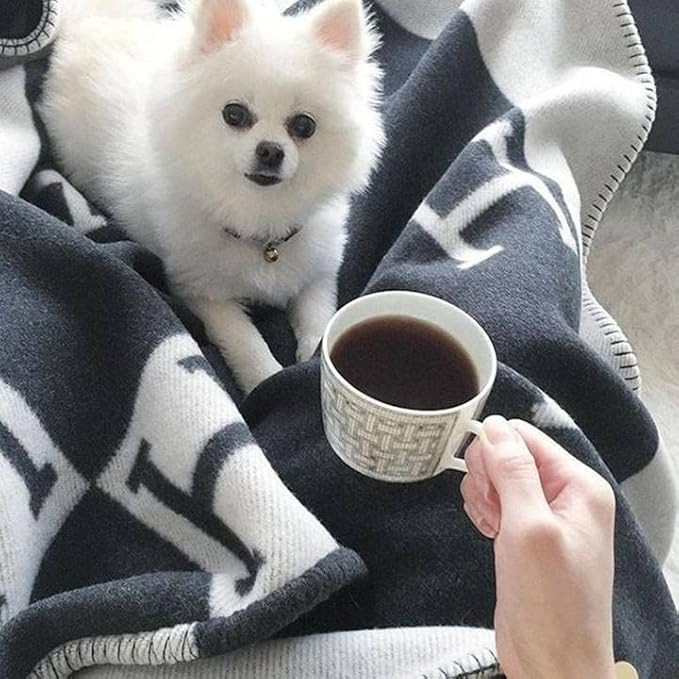 Ultra Soft Throw Blanket - Letter H Beach Scarf Couch Cover The Shawl is a Soft Throw，Wool H Bl... | Amazon (US)