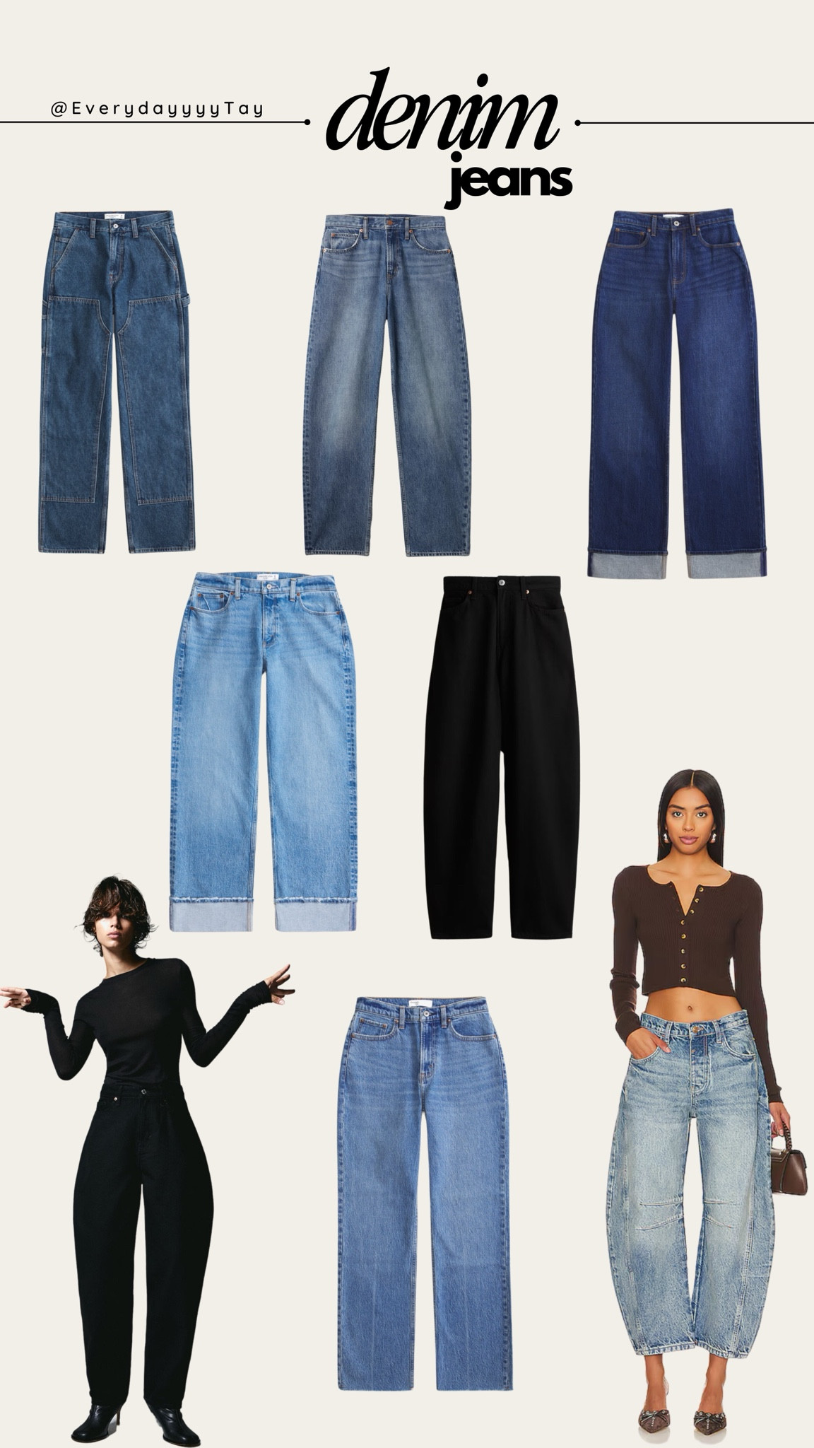The perfect jeans for the season! Barrel, cuffed, high waisted - there is something for everyone. Check out my finds ✨ #jeans #denim 

#LTKSaleAlert #LTKHoliday #LTKMidsize