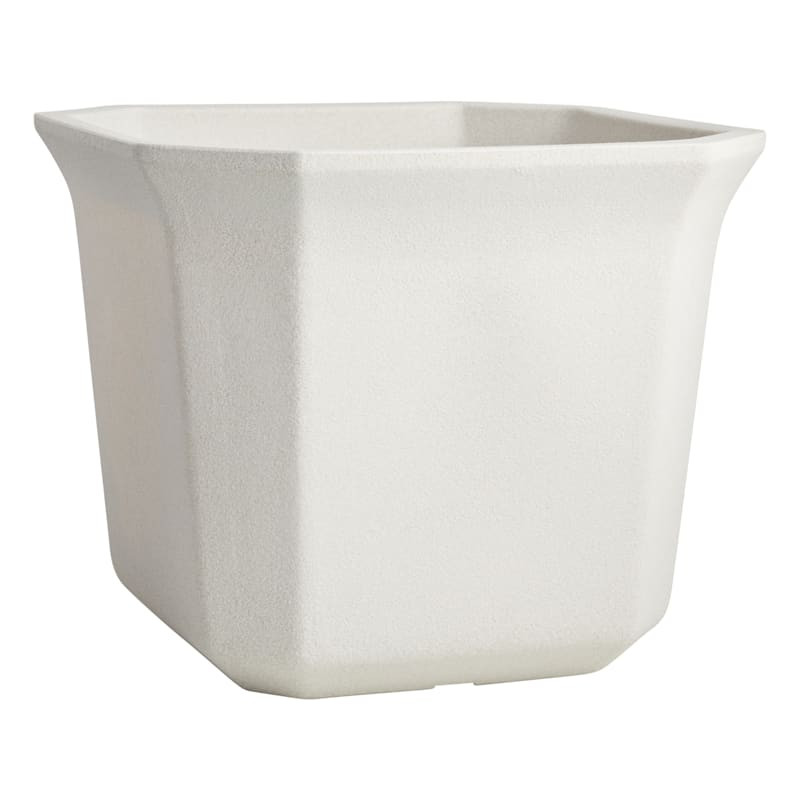 Japi Off-White Square Bell Outdoor Planter, Extra Large | At Home
