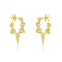 Gabriella Spiked Hoop Earrings | Melinda Maria