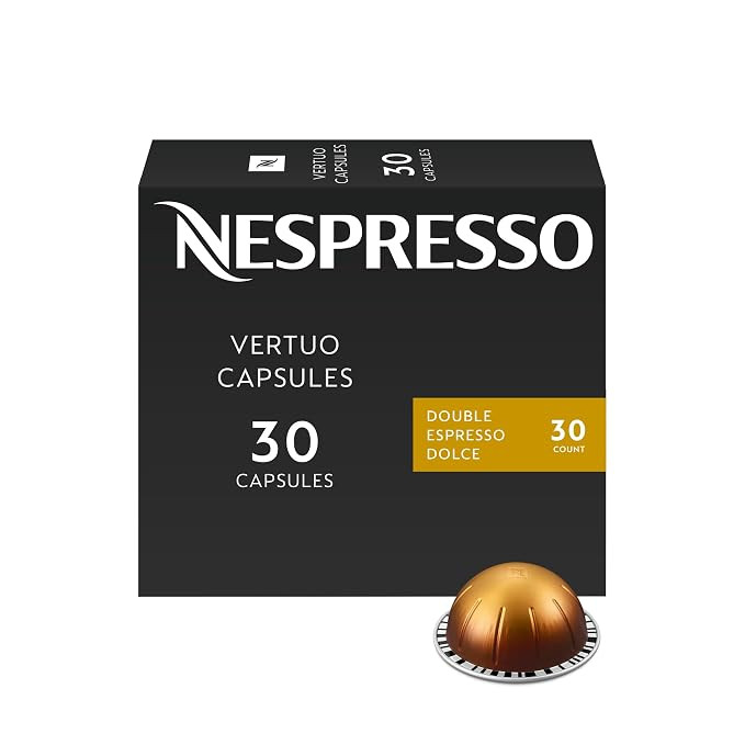 Nespresso Vertuo, Double Espresso Dolce, 30-Count Espresso Pods | Capsules Coffee Pack of 1 | Amazon (US)