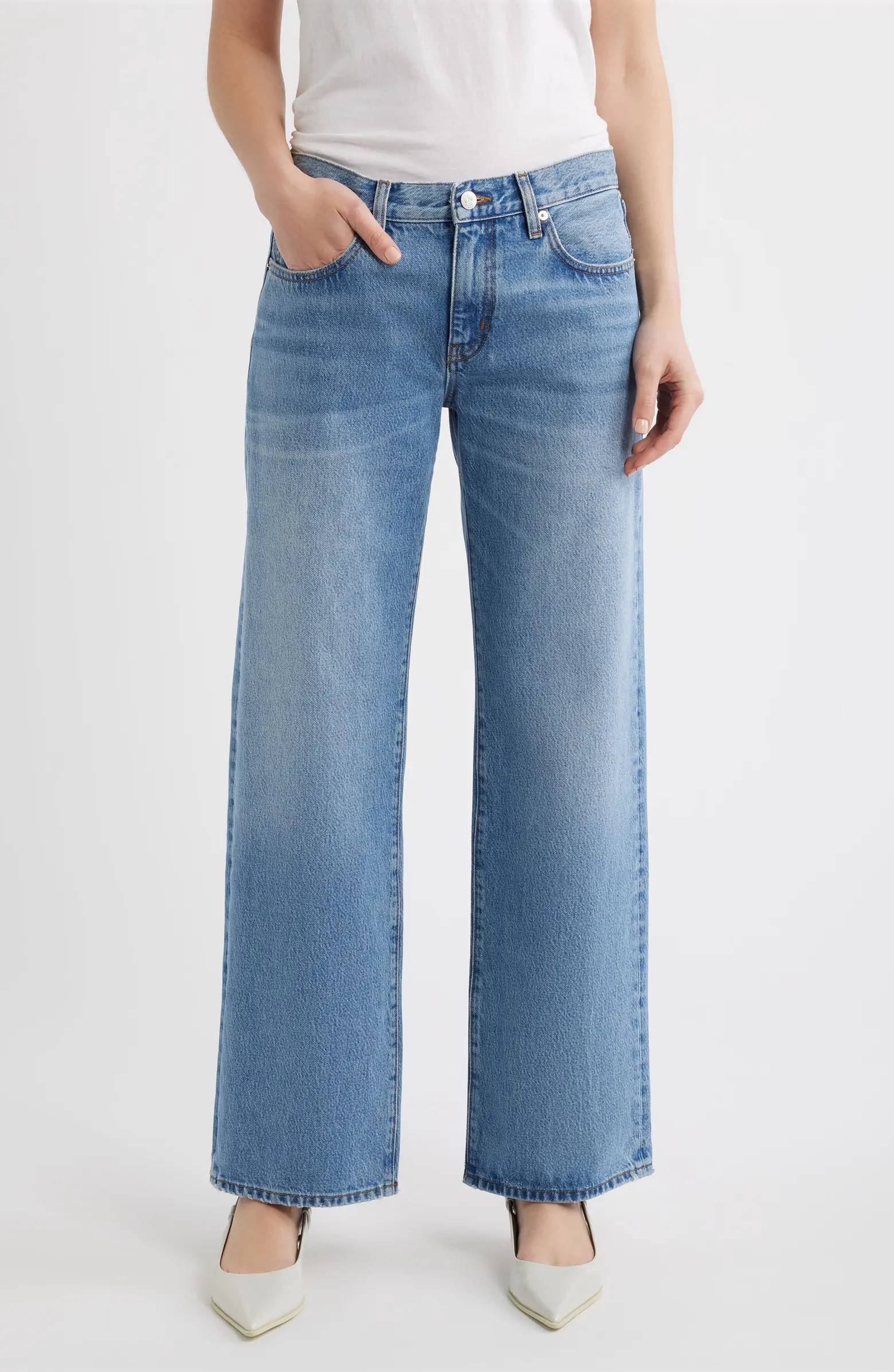 FRAME The Saturday Low Rise Relaxed Straight Leg Jeans | Nordstrom | Nordstrom