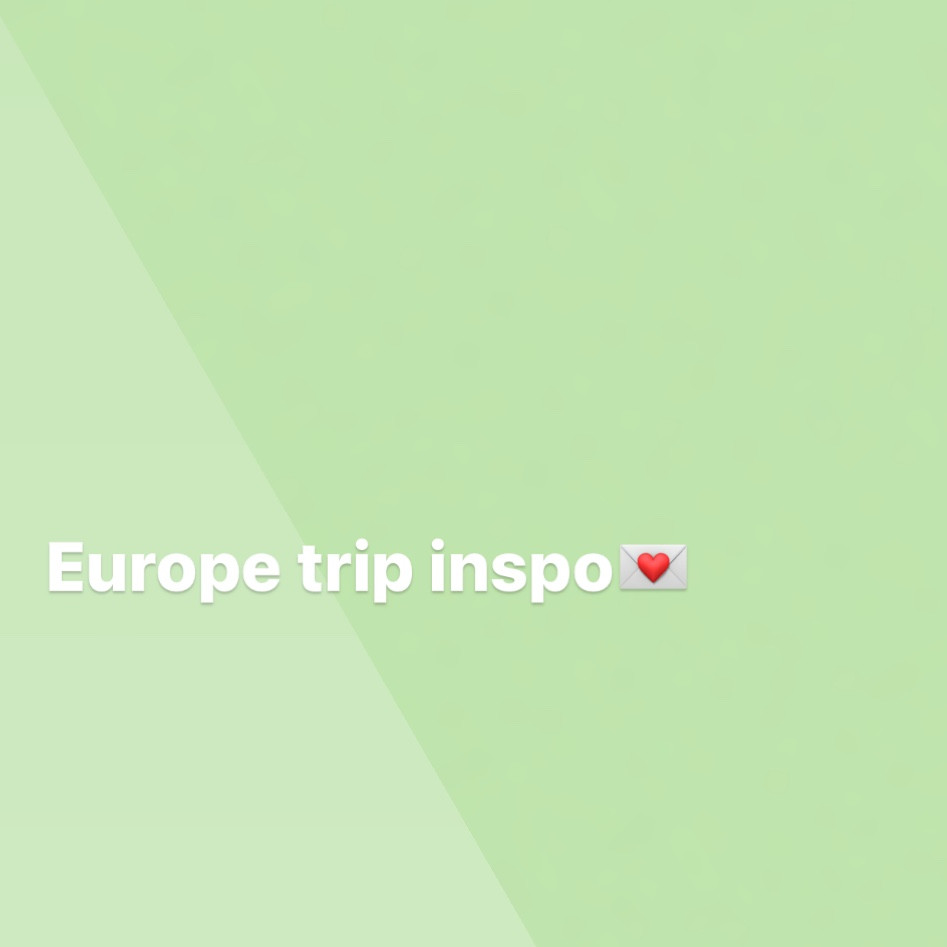 Europe trip Inspo💌 

#LTKSpringSale #LTKbeauty #LTKstyletip