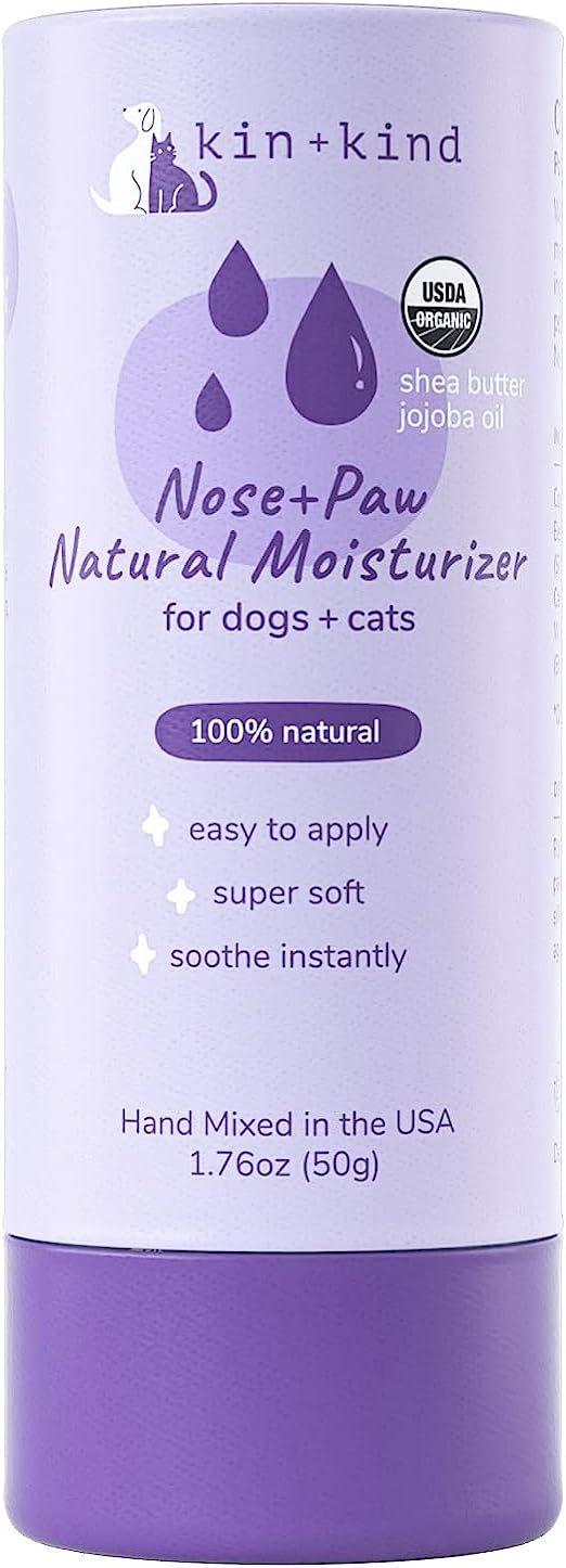 kin+kind Organic Dog and Cat Nose and Paw Balm Stick - 1.76oz Shea Butter - Pet Supplies for Pupp... | Amazon (US)