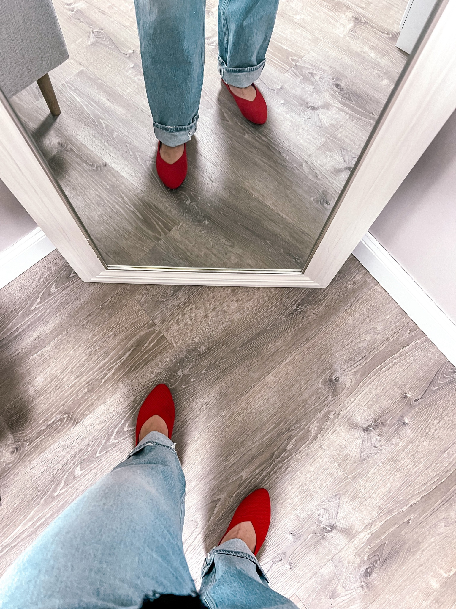 Red shoes are a perfect way to bring some color to your style. 

#LTKFindsUnder50 #LTKStyleTip #LTKShoeCrush