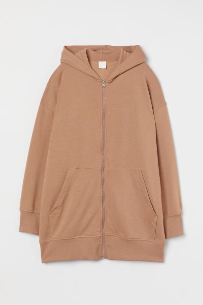 Long Hooded Sweatshirt Jacket | H&M (US + CA)