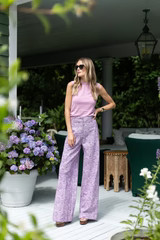 Julia Pant Canvas - Orchid Marbella | Julia Amory