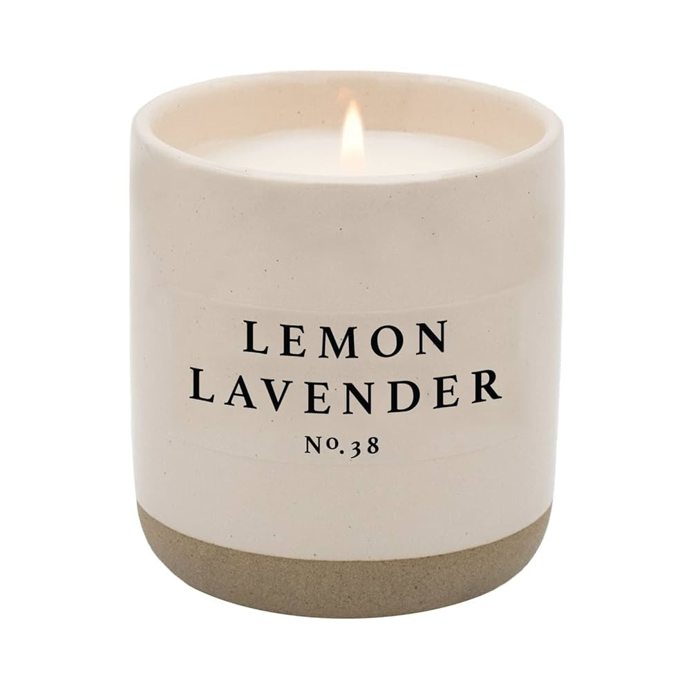 Sweet Water Decor Lemon Lavender Soy Candle | Lemon, Lavender, Eucalyptus, and Neroli Spa Scented... | Amazon (US)