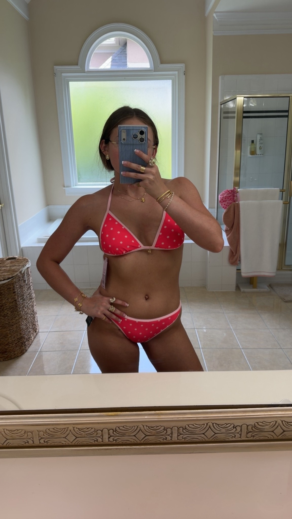 Polka dot bikini!

#LTKootd #LTKTravel #LTKSwim