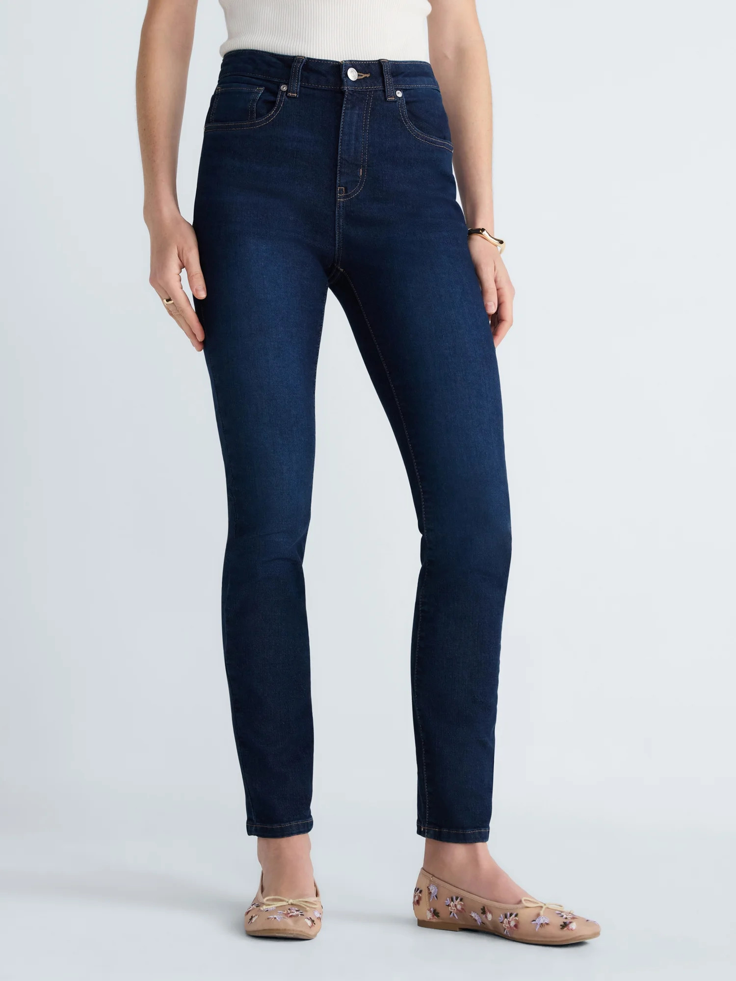 Scoop Women’s High-Rise Skinny Jeans, 29'' Inseam, Sizes 0-18 - Walmart.com | Walmart (US)
