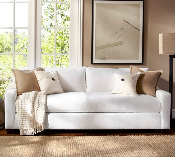 York Slope Arm Upholstered Sofa | Pottery Barn (US)
