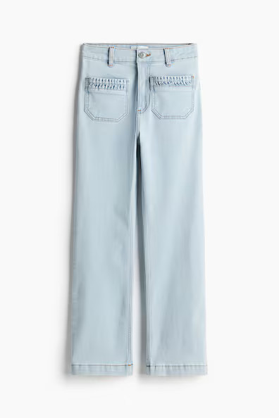 H & M - Cropped Jeans - Blue | H&M (US + CA)