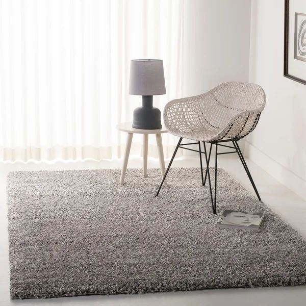 Safavieh California Cozy Plush Silver Shag Rug - 9'6" x 13' | Bed Bath & Beyond