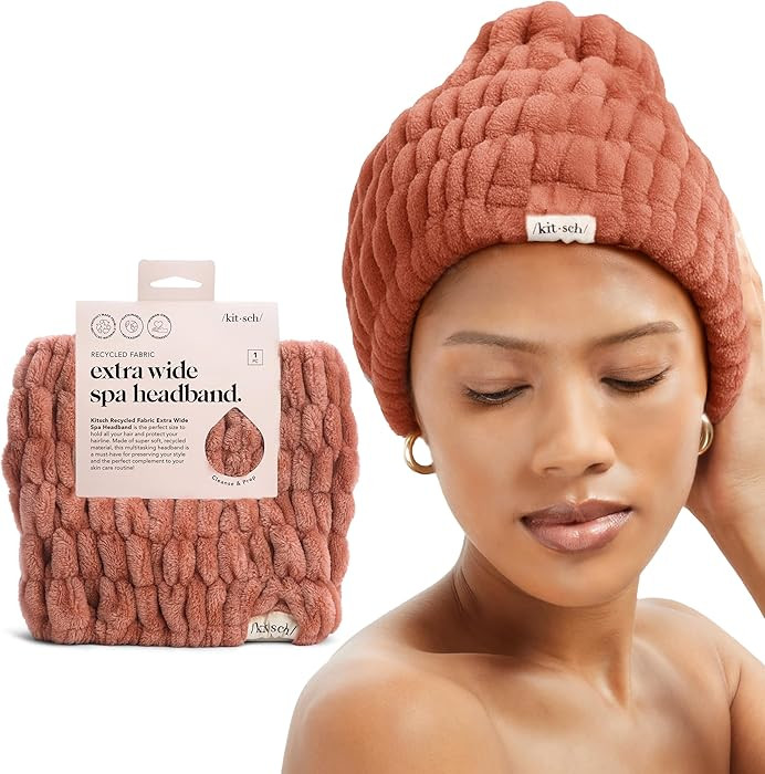 Kitsch Spa Headband for Women - Soft, Stretchy Skincare Headband for Washing Face, Makeup & Facia... | Amazon (US)