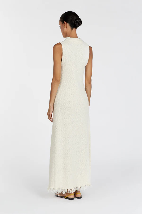 DAKOTA NATURAL HIGH NECK MAXI DRESS | DISSH